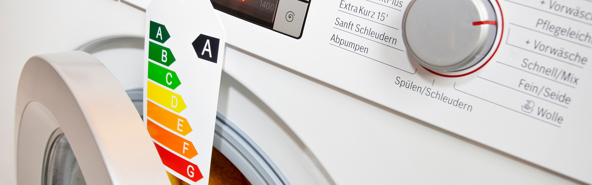 Waschmaschine mit Energieklasse A