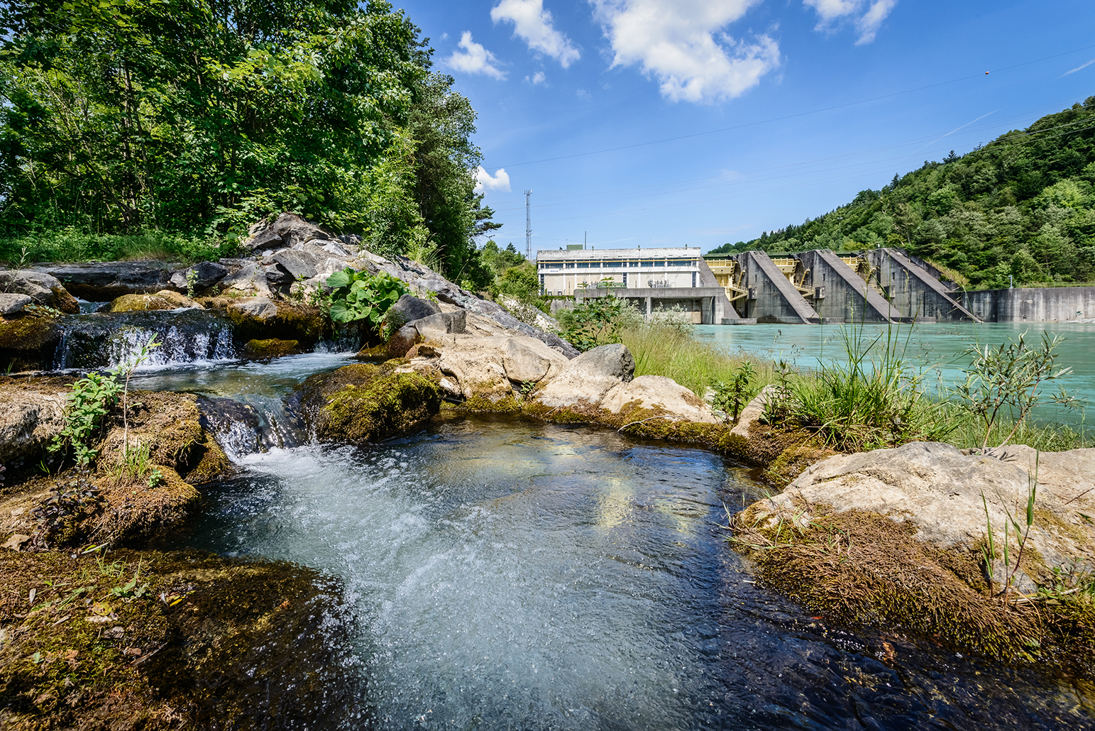 Fischwanderhilfe Wasserkraftwerk Ferlach